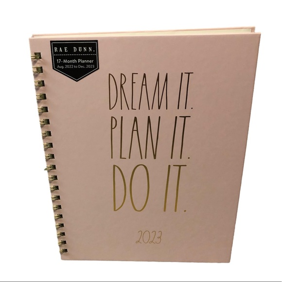 🆕 Rae Dunn DREAM IT PLAN IT DO IT 2023 Planner Pink - Picture 10 of 10